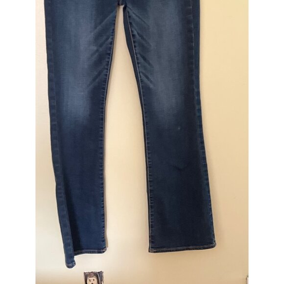 American Eagle Outfitters Kick Boot Jeans Size 6 Blue Denim Cowgirl Western Rode - Picture 5 of 13